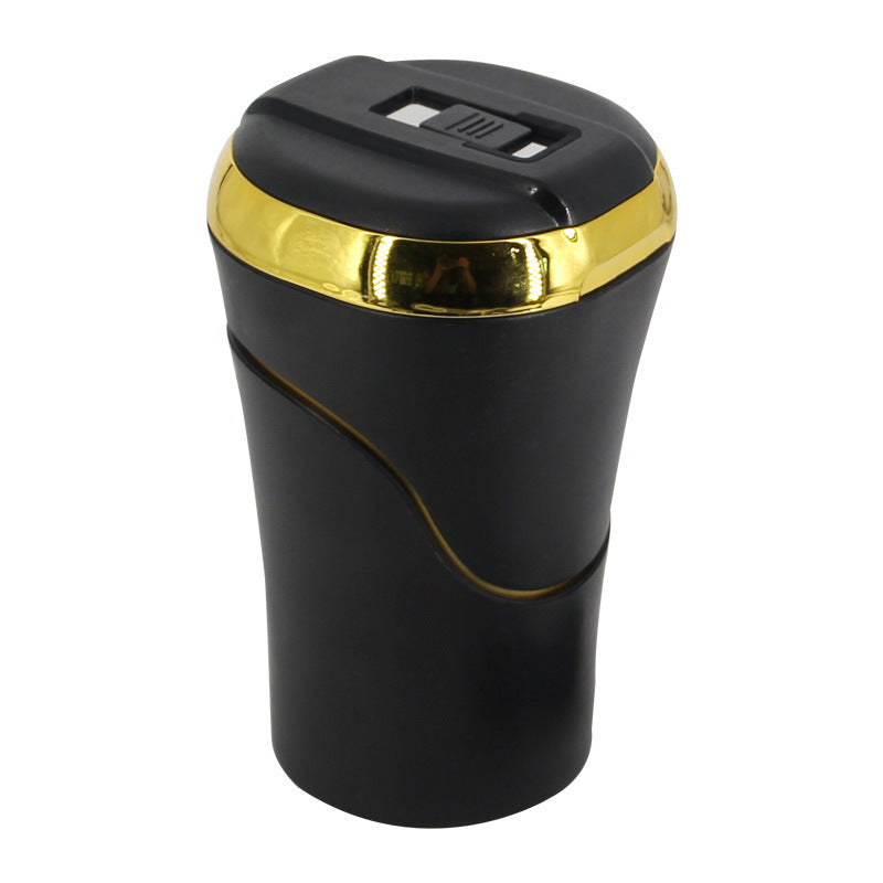Push-pull Lighter Accessories Smokeless Detachable USB Rechargable Car Ashtray Home Portable Smell Proof With Lid LED Blue Li