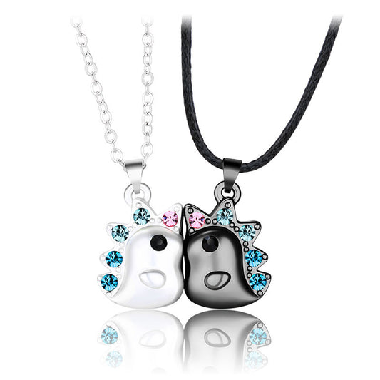 Couples European And American Style Three-dimensional Effect Magnetite Necklace d36972e3 2f88 4649 a19c 8e7a000fd79b