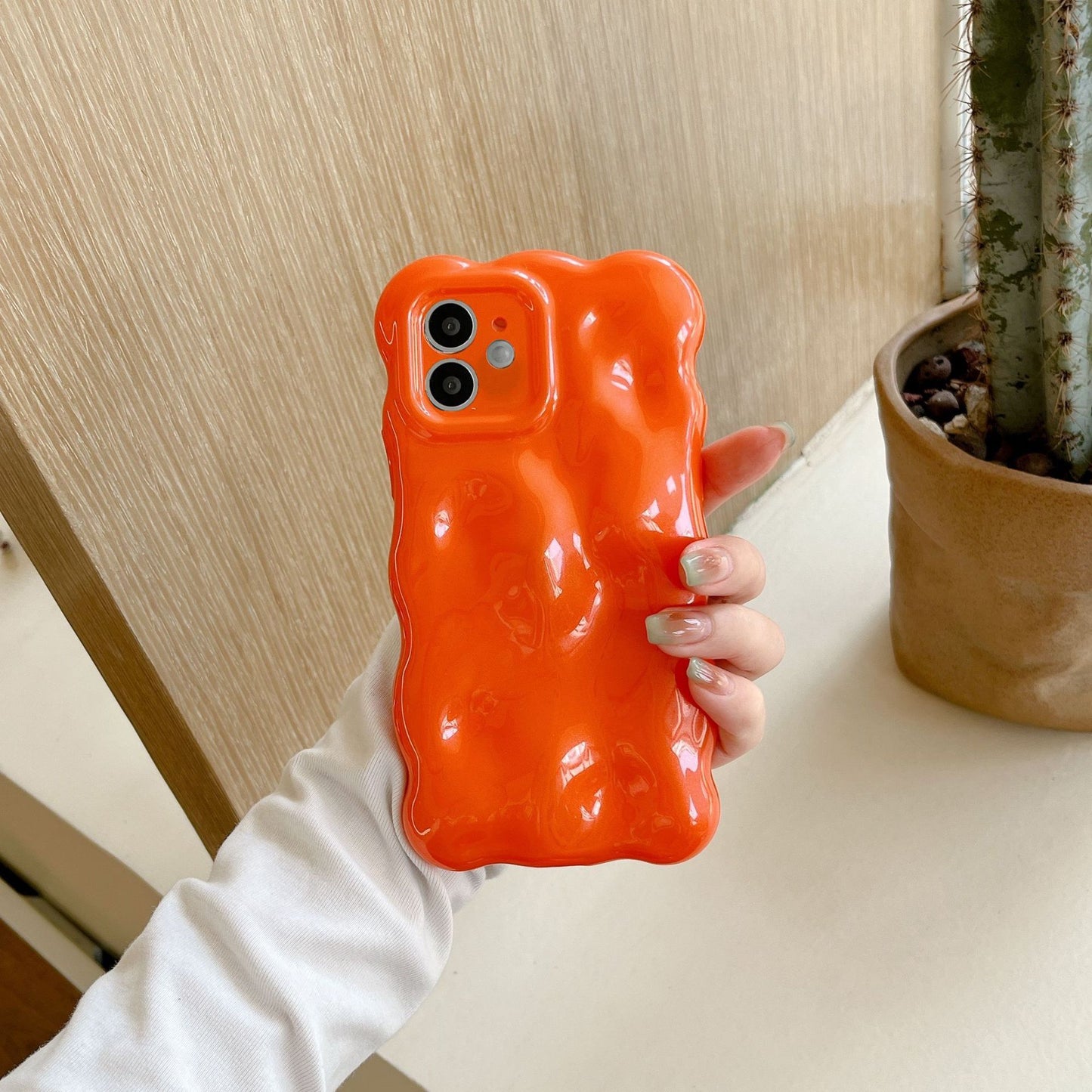 Korean Ins Solid Color Macaron Suitable For 14pro Max Phone Case - 图片 8