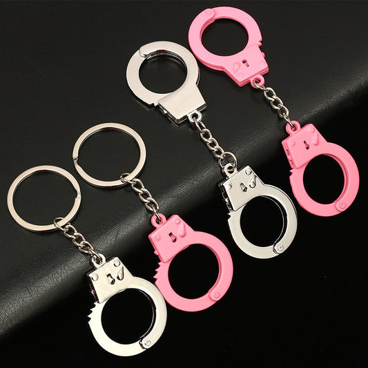 Metal Bags Pendant Zinc Alloy Casual Simulation Handcuffs Keychain d38d9ead e54c 4efb 93a2 fa340e805ffd