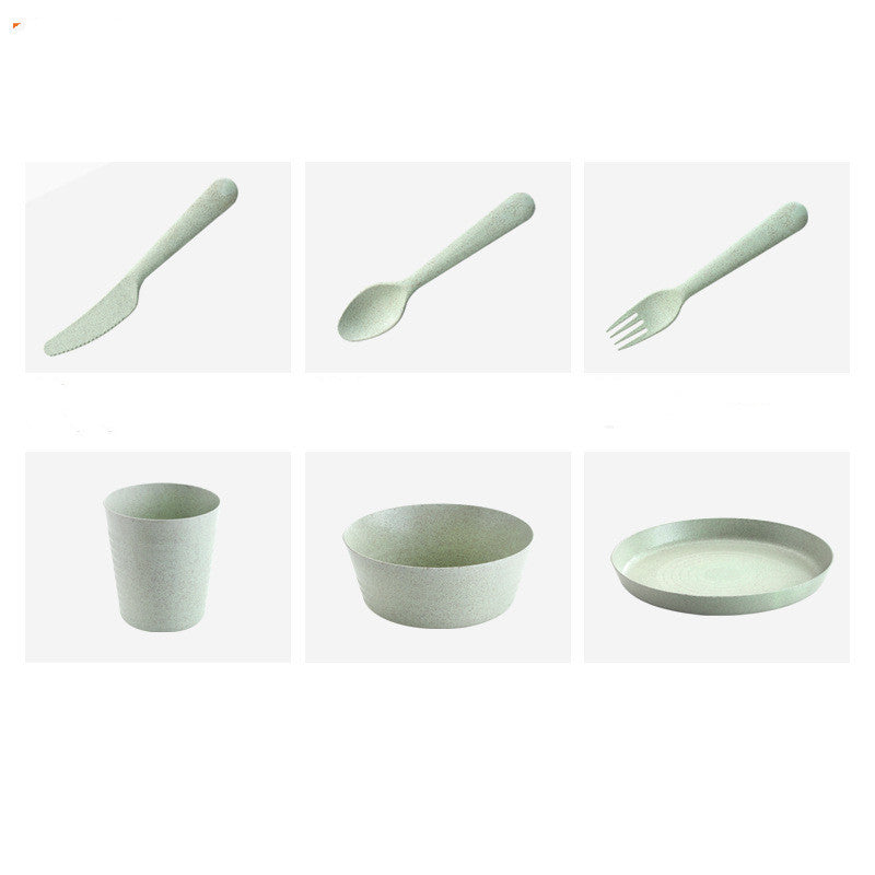 Wheat Straw Cutlery Set, Cups, Dishes, Forks, Spoons, Drop-Proof Dishes Wholesale d38fef69 b07b 4709 9af4 5a135e35c5fd
