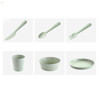 Wheat Straw Cutlery Set, Cups, Dishes, Forks, Spoons, Drop-Proof Dishes Wholesale d38fef69 b07b 4709 9af4 5a135e35c5fd