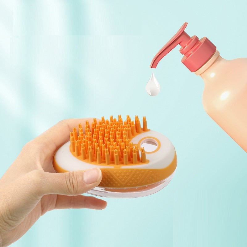 Dog Cat Bath Brush 2-in-1 Pet SPA Massage Comb Soft Silicone Pets Shower Hair Grooming Cmob Dog Cleaning Tool Pet Products d3