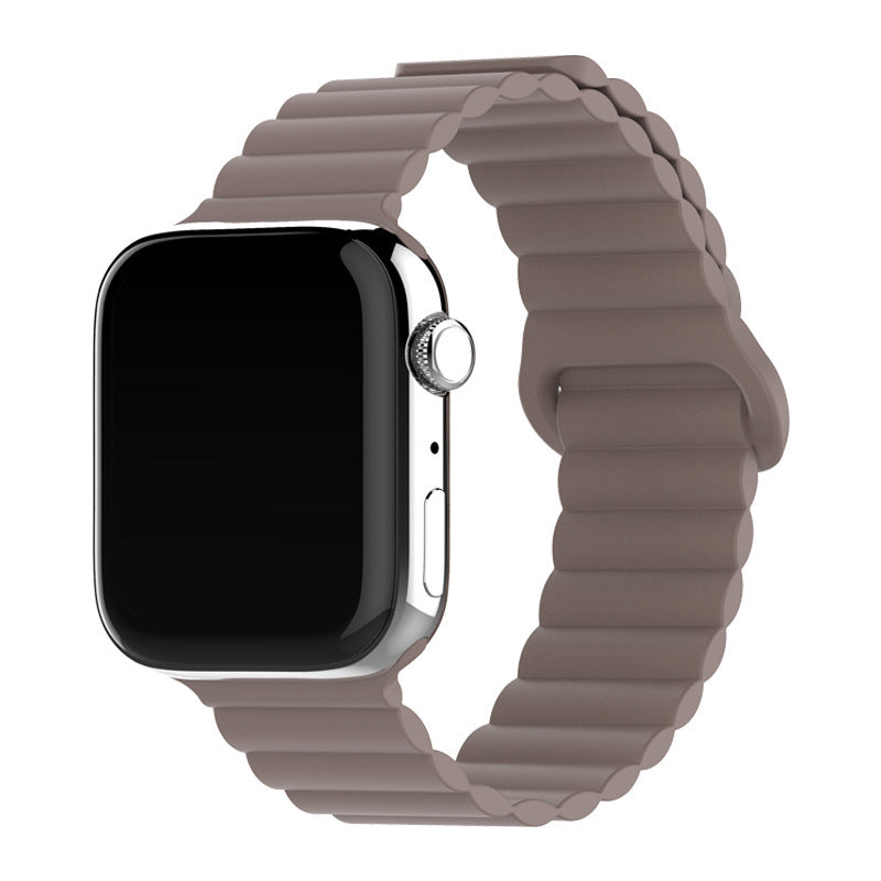 Two-color Silicone Magnetic Back Ring Buckle Watch Band d3a9fe0f 1ba8 450a b6ea 52ac7b5db7e9