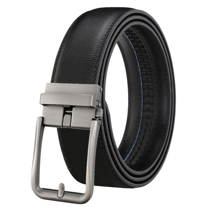 Men's Leather Belt Automatic Buckle Simple Hollow d3b8bf28 e932 4ca6 8968 714522158315