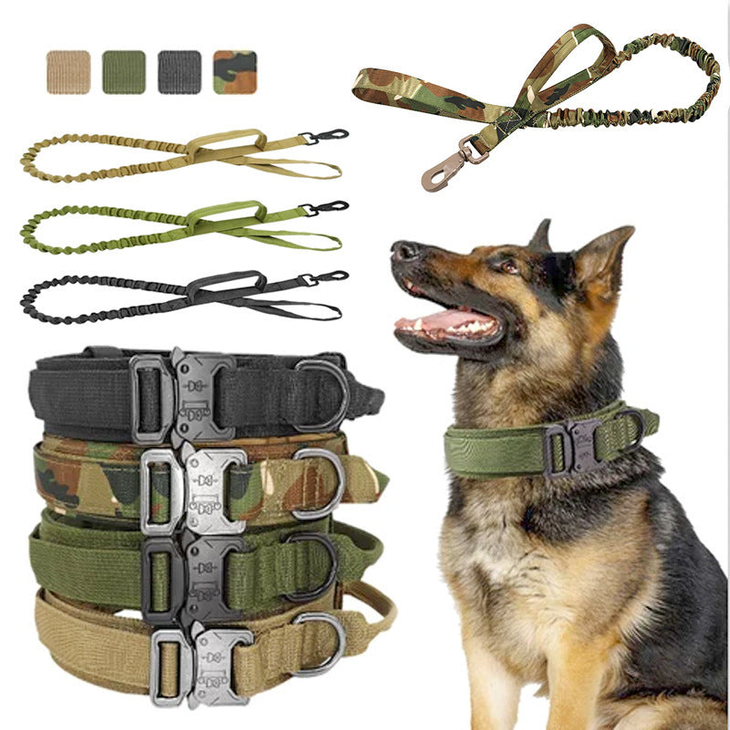 Pet Tactical Dog Collar And Leash Set, Adjustable Military Nylon Dog Collar d3bf522e 7c74 4771 8ec0 cf3331fbd497