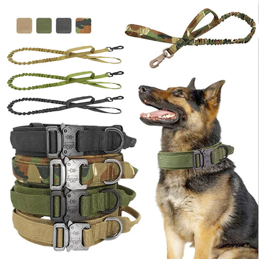 Pet Tactical Dog Collar And Leash Set, Adjustable Military Nylon Dog Collar d3bf522e 7c74 4771 8ec0 cf3331fbd497