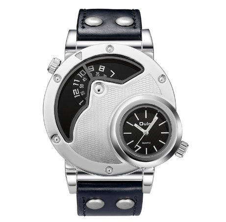 OULM dual time zone quartz watch d3c72f04 a5da 4290 86f1 c58c2bd4af53