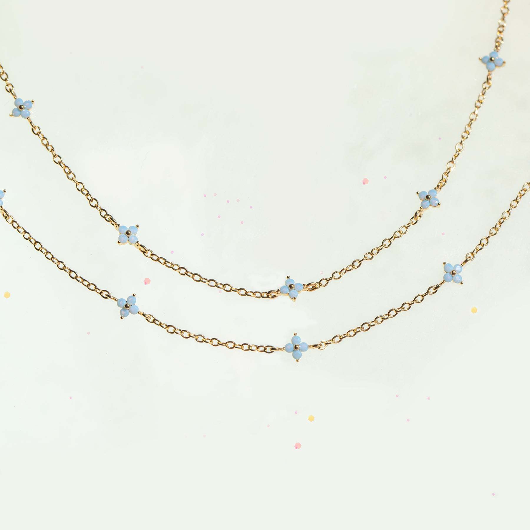 Women's Fashion Blue Flower Anklet d3cf2bf1 1d0a 4a1e 9ff6 11edce4f0beb