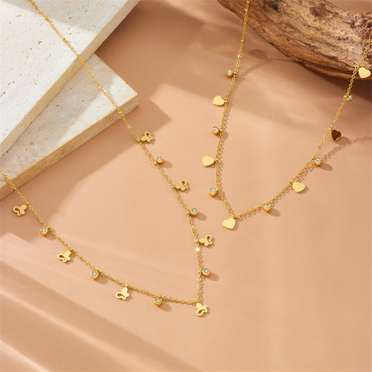 Simple Gold-plated Butterfly Wafer Accessory Pendant Chain
