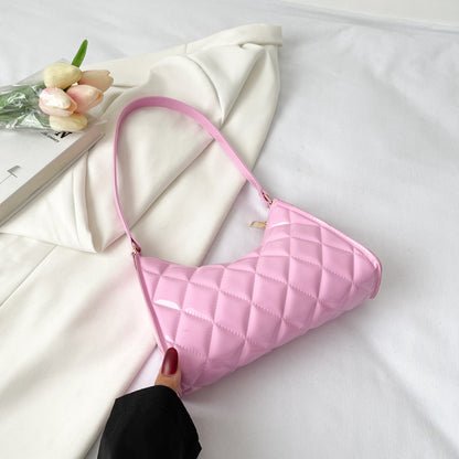 Diamond Plaid Underarm Small Square Bag For Women d3f847d8 2be6 4779 857c 7d64b3f59d7c