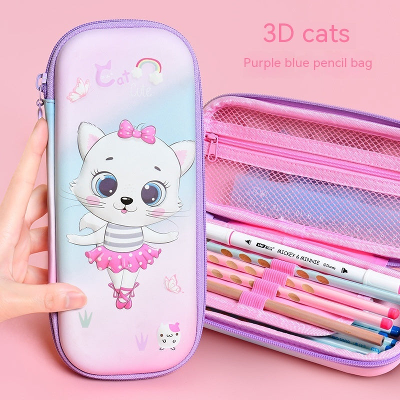 Three-dimensional Pencil Case Primary School Kindergarten Cartoon Large Capacity Pencil Case Pencil Box - 图片 21