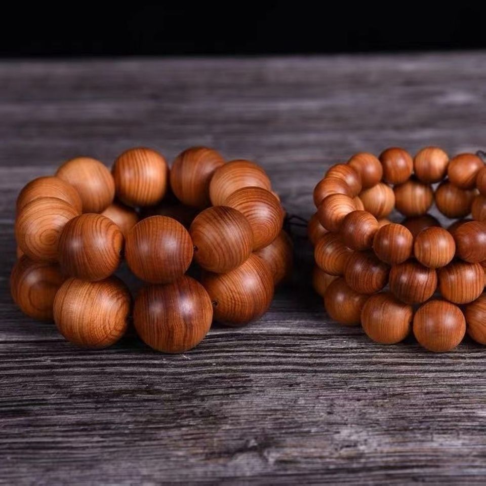 Arborvitae Bracelets Taihang Mountain Yabei Taihang Material Buddha Beads Bracelet Taihang Chenhua Water Wave Buddha Beads d4