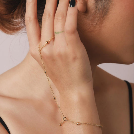 Five-pointed Star Stainless Steel Ring Chain Female Love d409be5b d758 4af2 94d0 66231547db58