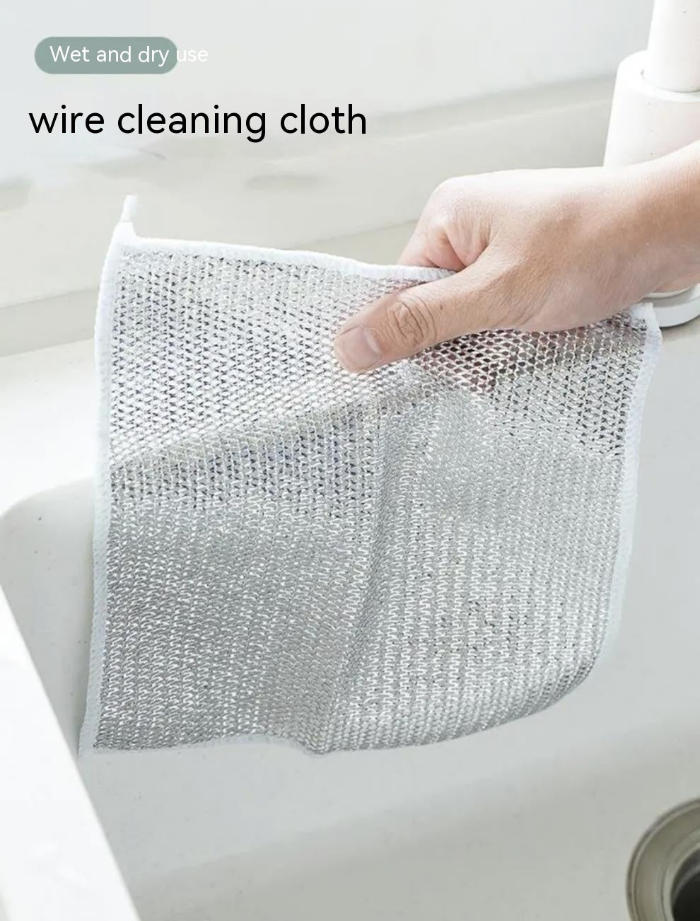 Steel Wire Ball Cloth Kitchen Cleaning Dishcloth d41806f7 6267 43a5 b829 18eb57e8ffc2