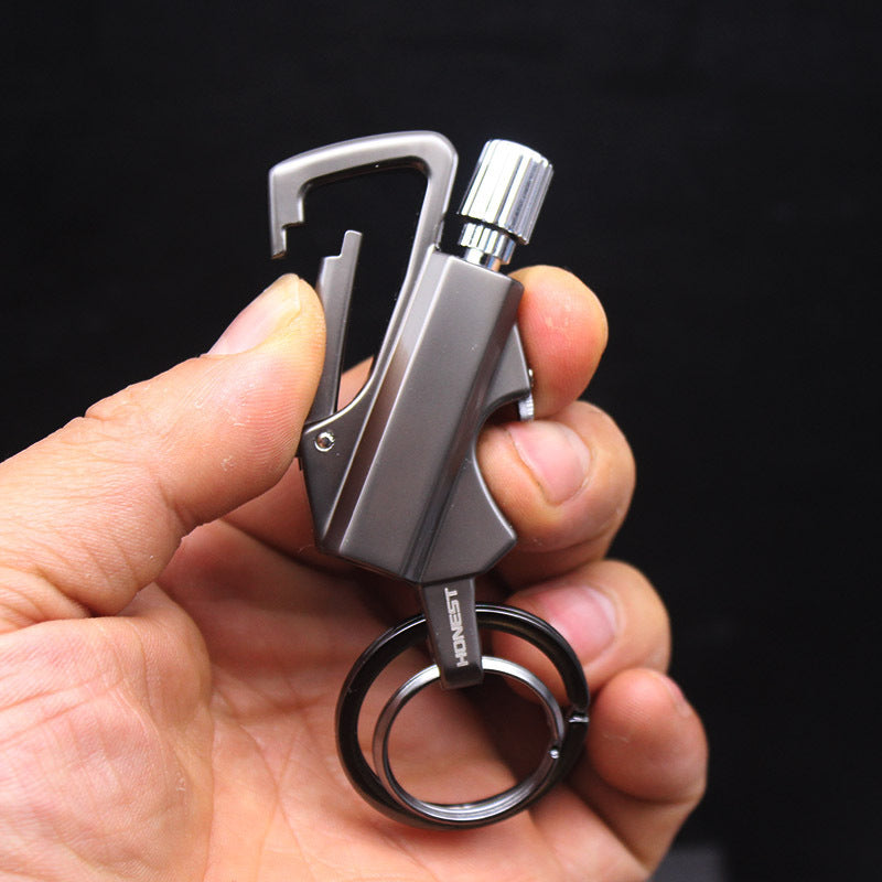Creative Metal Keychain Lighter Wild Fire Ten Thousand Times Use Kerosene Lighters Gifts For Men d41dc498 e79b 4b23 bd12 6c04
