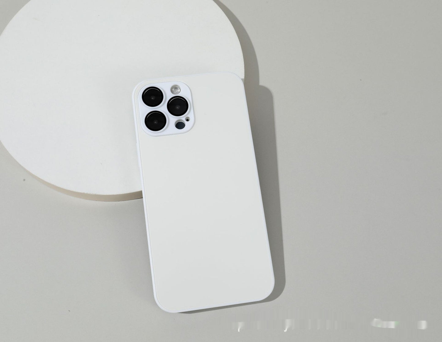 Frosted Glass Primary Color Comes With Lens Protector Phone Case - 图片 10