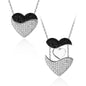 Angel Wings Heart Pendant Necklace Women d4292ca4 b7d1 42d5 82fe ad38d4418060