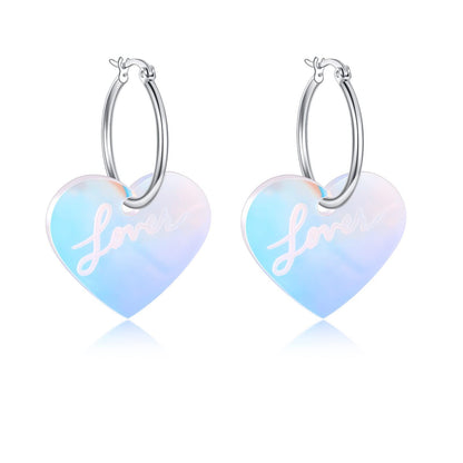 Colorful Laser Color-changing Acrylic Exaggerated Earrings d4389e2b cf90 418e b66b a2f16d5ab1a9