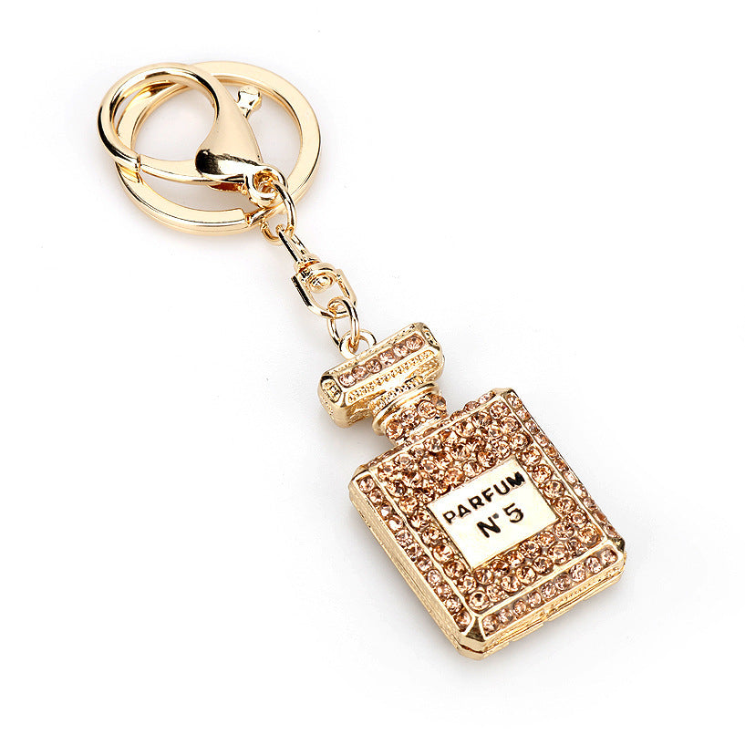 Creative Crystal Perfume Bottle Rhinestone Keychain d438c89c 3efb 44e0 a96d 32a8ce2870c9