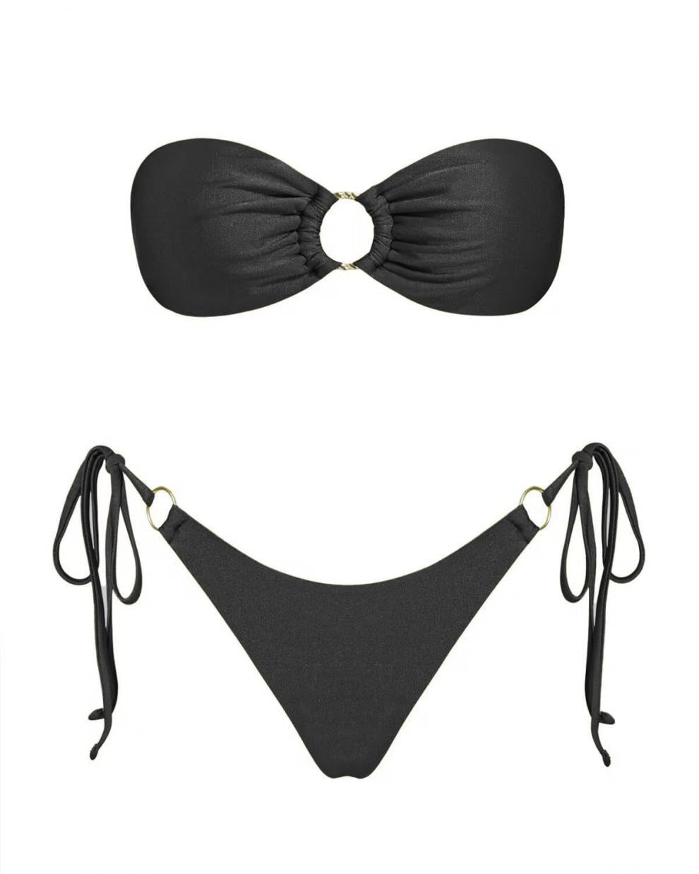 Split Swimsuit Bikini Suit Sunshine Bath Beach Tube Top Women