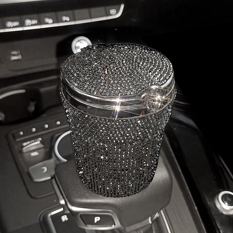 Creative Covered Diamond Inlaid Car Ashtray d45181c7 1b4c 41ef ab5d 5fea380bc4b6