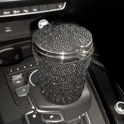 Creative Covered Diamond Inlaid Car Ashtray d45181c7 1b4c 41ef ab5d 5fea380bc4b6