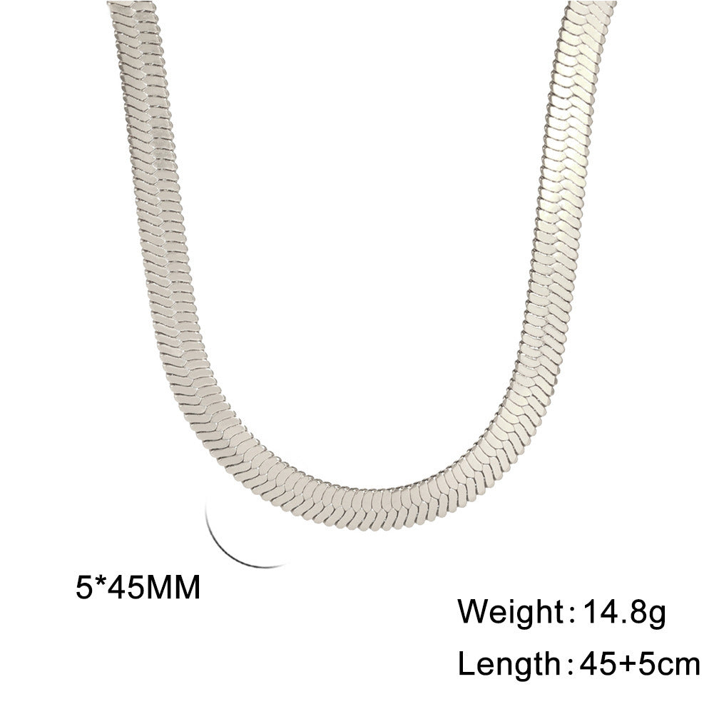 Popular Snake Bone Stainless Steel Choker d45983f8 ab8b 4a8c b4b9 bf22c0563487