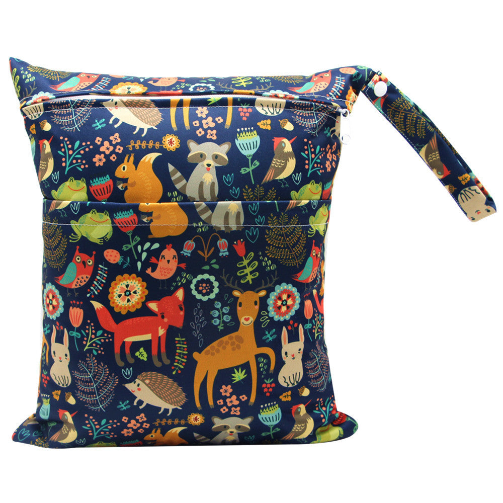 Digital Printing New Pattern Double Pocket Diaper Bag d46b28de 799d 4217 a642 6b046d7ee21c