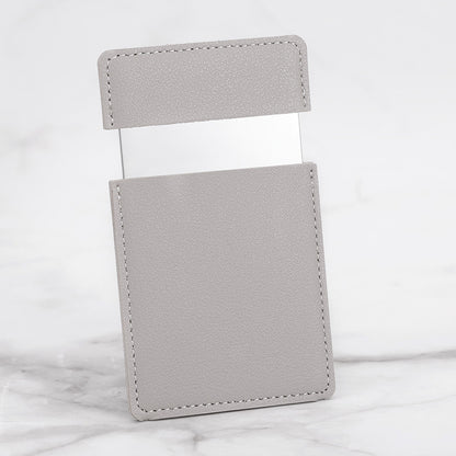 Diy Leather Stainless Steel Mirror Drop-resistant Cosmetic Mirror Rectangular d483609e c5eb 4b26 8028 2f3c02610067