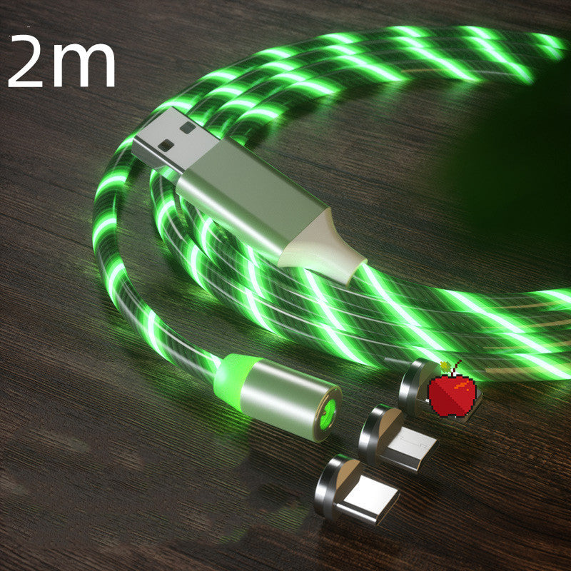 Magnetic Charging Cable Streamer Fast Charging Cable Lighting Micro USB Cable LED Magnet Charger Type-C Cable - 图片 19