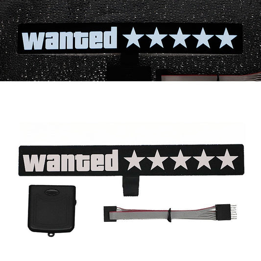Led Luminous Stickers Wanted Five-star El Cold Light Film Car Stickers Car Window Windshield Lighting Decoration d4965b6a a68