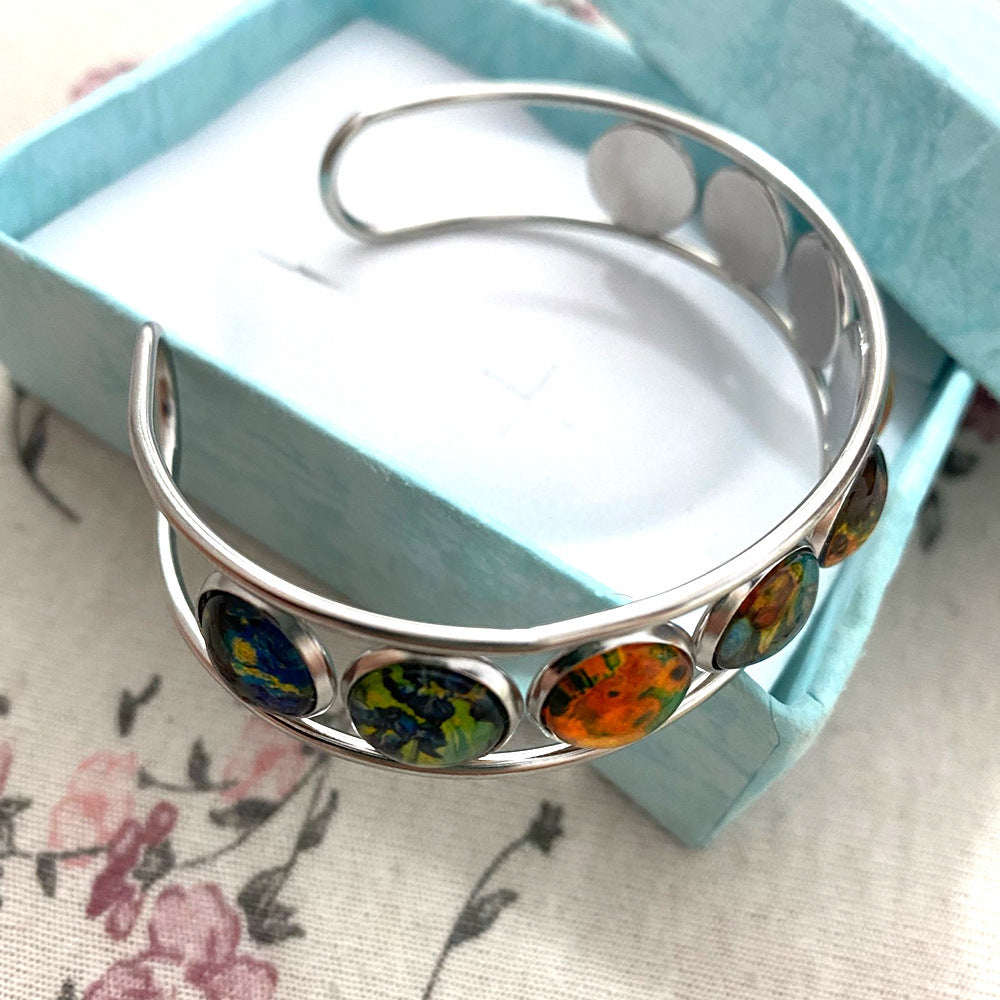 Van Gogh Starry Night Cuff Bracelet Ornament d4a5cda1 fa31 48e4 94c5 089ed7afbdc2