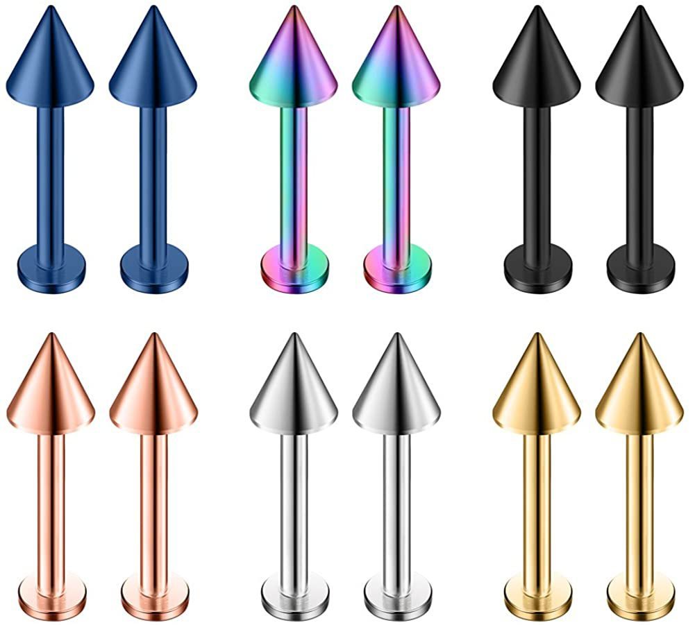 Men's And Women's Titanium Steel Flat Bottom Rod Lip Nails d4f4a2d8 2bda 4a07 8320 a9e6f7e74a37