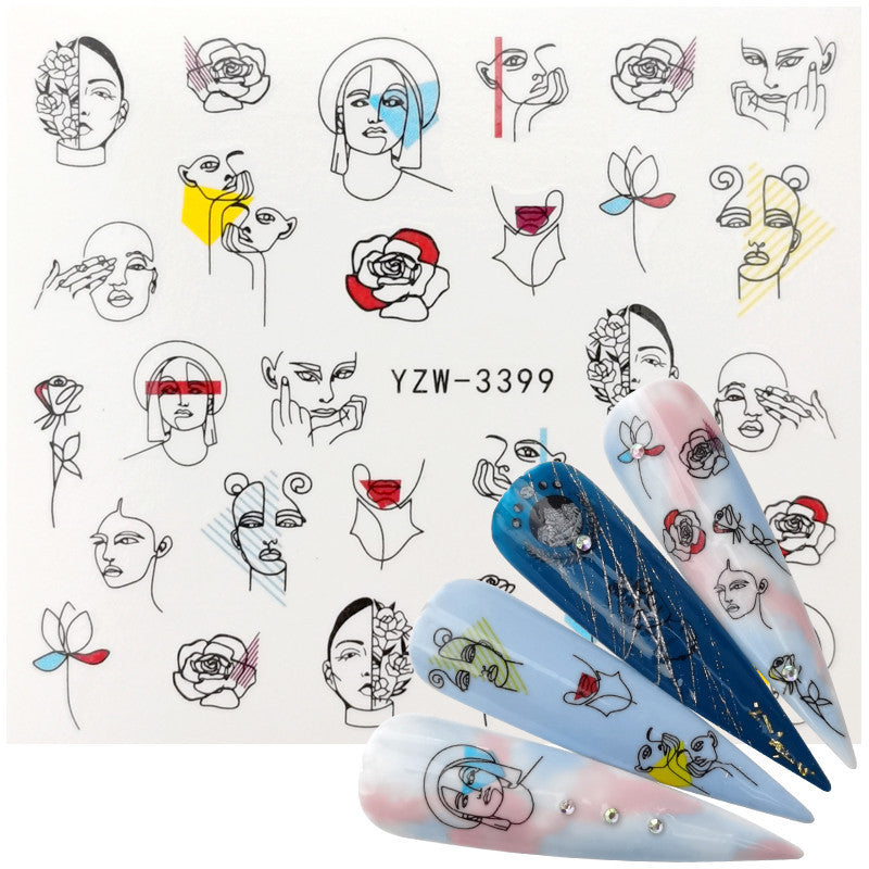 Japanese Three-dimensional 5D Embossed Nail Stickers d4fbc970 5121 45cf 9a25 f102dc33f6b5