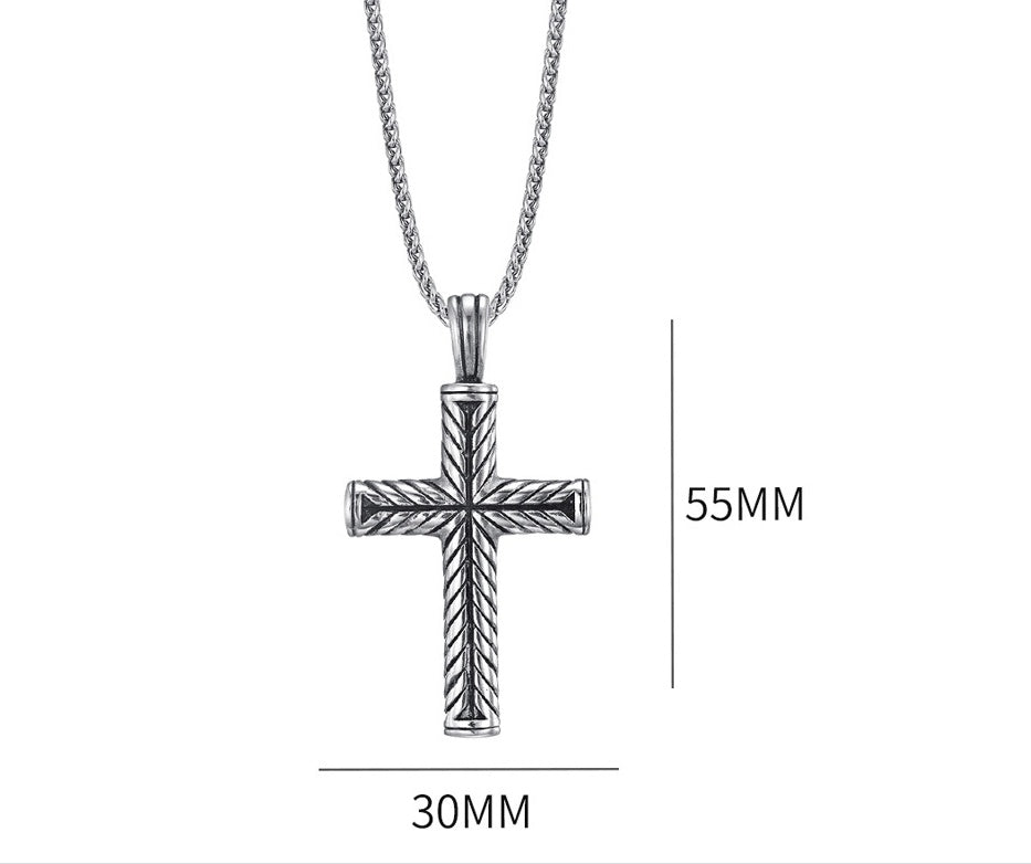 Men's Stainless Steel Casting Cross Pendant Necklace d5034476 3a55 40f8 8ea6 29696f6c4bab