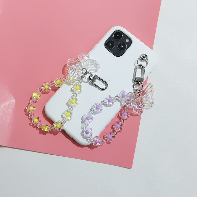 Pastoral Style Wireless Earphone Set Pendant Korean Version Floral Keychain d5050f02 9cd8 4904 8567 df1514329473