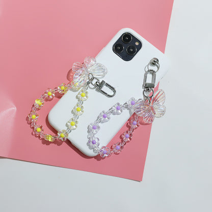 Pastoral Style Wireless Earphone Set Pendant Korean Version Floral Keychain d5050f02 9cd8 4904 8567 df1514329473