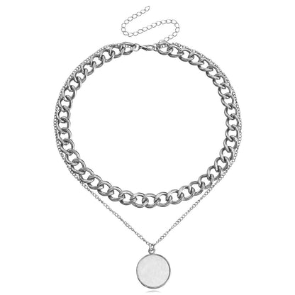 Double Layer White Shell Necklace Fashion Personality Metal d52d0535 1745 466c b802 4af25ba386dc