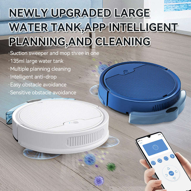 Intelligent Sweeping Robot Large Water Tank Mobile App Remote Control Planning And Cleaning Line Low Noise 2000 Pa Large Suct