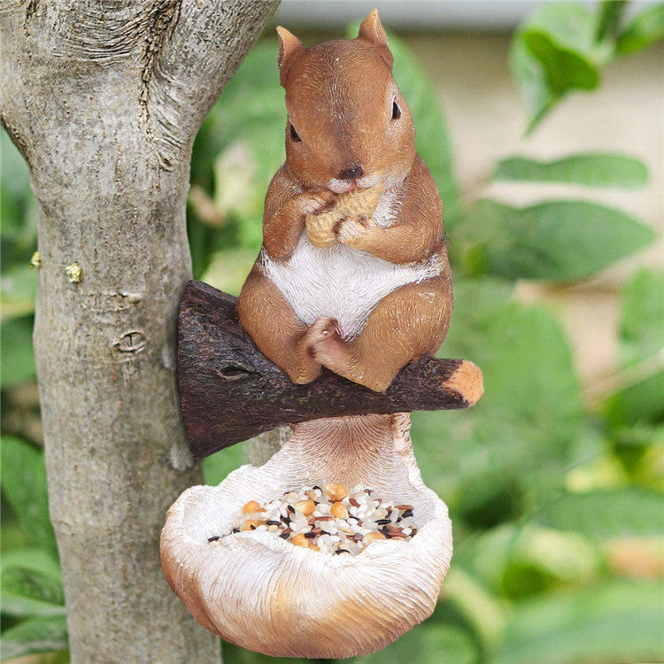 Cute Squirrel Bird Feeder For Garden Decoration d54b2593 babd 40c0 8d6d 0f9c5cf0d78c