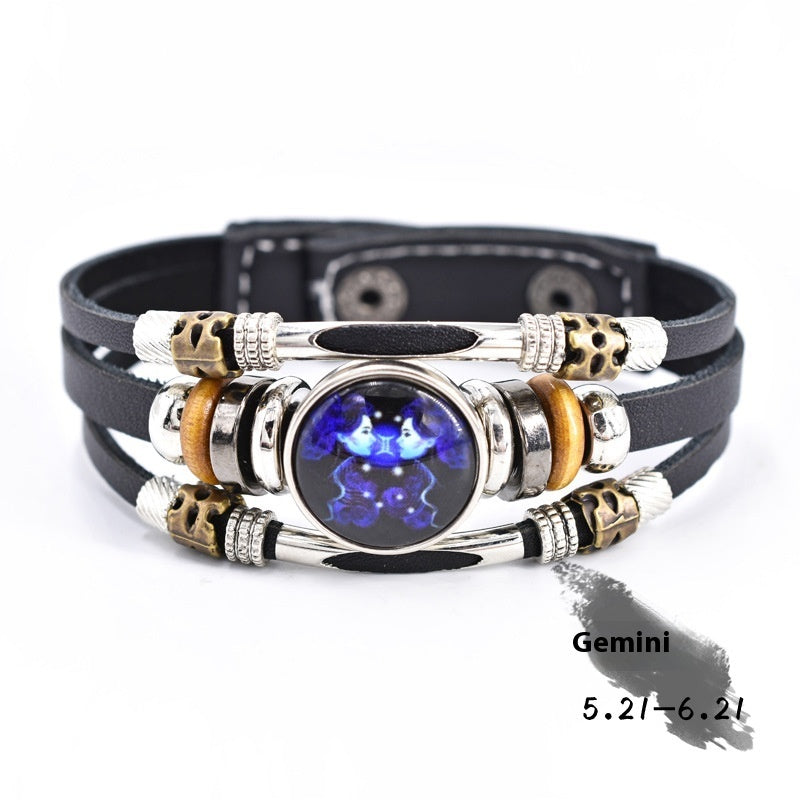 Personalized Three-layer Woven Beads Leather Bracelet d54cba0b b949 4fc5 98ab 8cfdf323afec trans