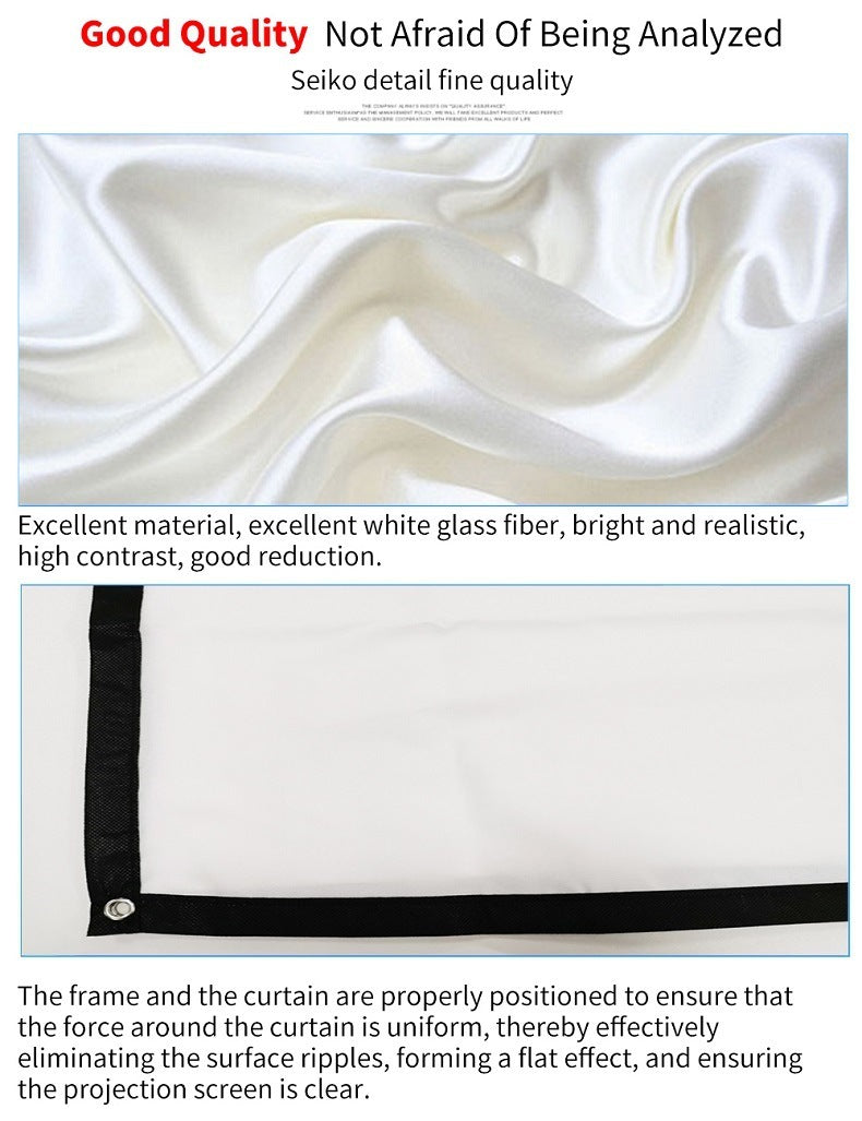 Polyester Portable Folding Da-mat Screen Projection Film Cloth d55f2325 3fde 4f54 8ec8 c67eb23dedcf