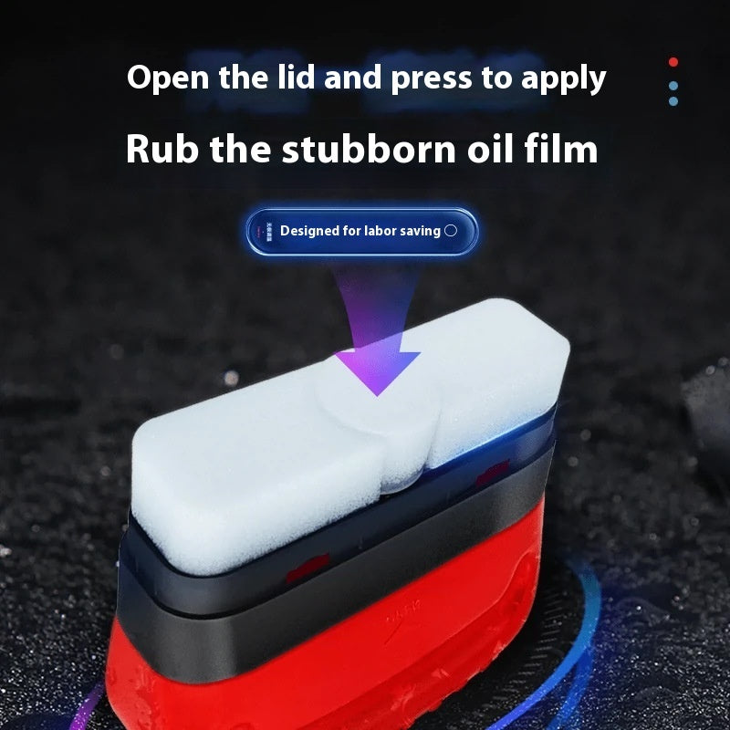 Automotive Oil Film Cleaning Brush Windshield Car Glass Sponge Cleaner Universal Removes Dirt Glass Cleaning Wipe Board Tool 