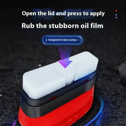 Automotive Oil Film Cleaning Brush Windshield Car Glass Sponge Cleaner Universal Removes Dirt Glass Cleaning Wipe Board Tool 