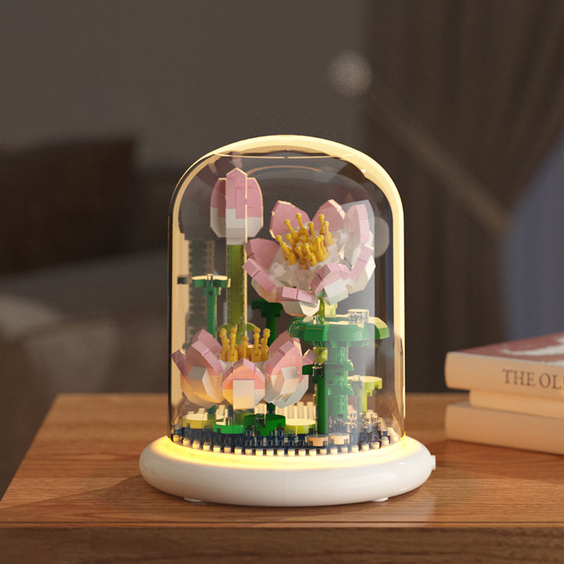 Building Block Flower Eternal Rose Small Particle Building Block Assembly Toy Gift Desktop Decoration d56ad447 0917 4cdc b594