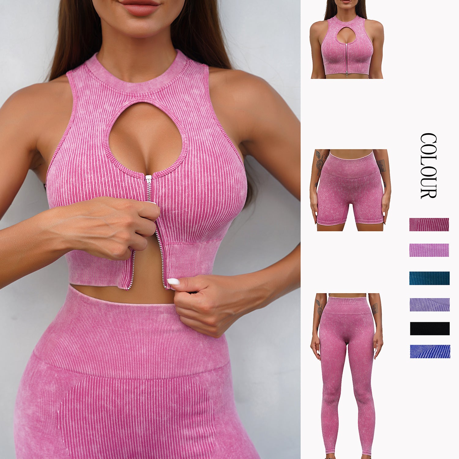 Women's Seamless Yoga Fitness Suit d56c1859 8b1a 4db1 bd77 0ed6e2a7defc