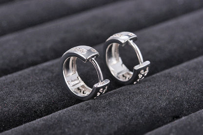 Korean Style New Diamond Studded Glossy U Shaped Fashion Ear Buckle Ins Cold Style Simple All Match Sweet Small Ear Ring Ear 