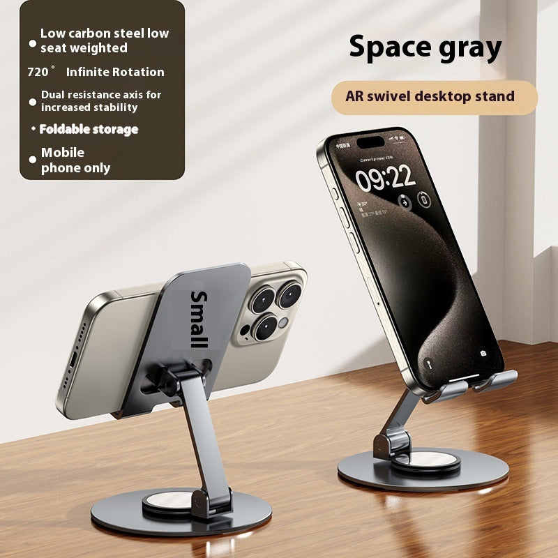 Aluminum Alloy Mobile Phone Holder Lazy Folding Rotation - 图片 7