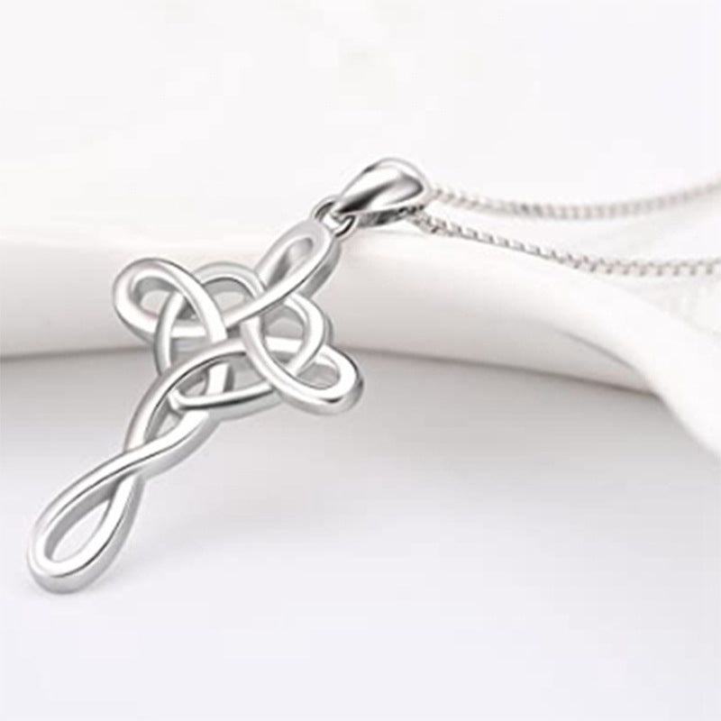Vintage 925 Sterling Silver Jewelry Celtic Knot Necklace d58b590c 5c97 4382 9ff9 3b78731c2990